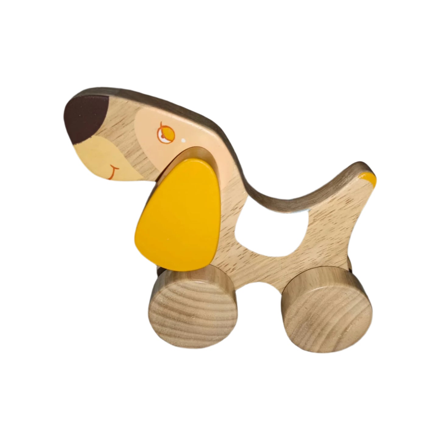 Wooden Dog Push Toy | Montessori Baby & Toddler Toy for Kids