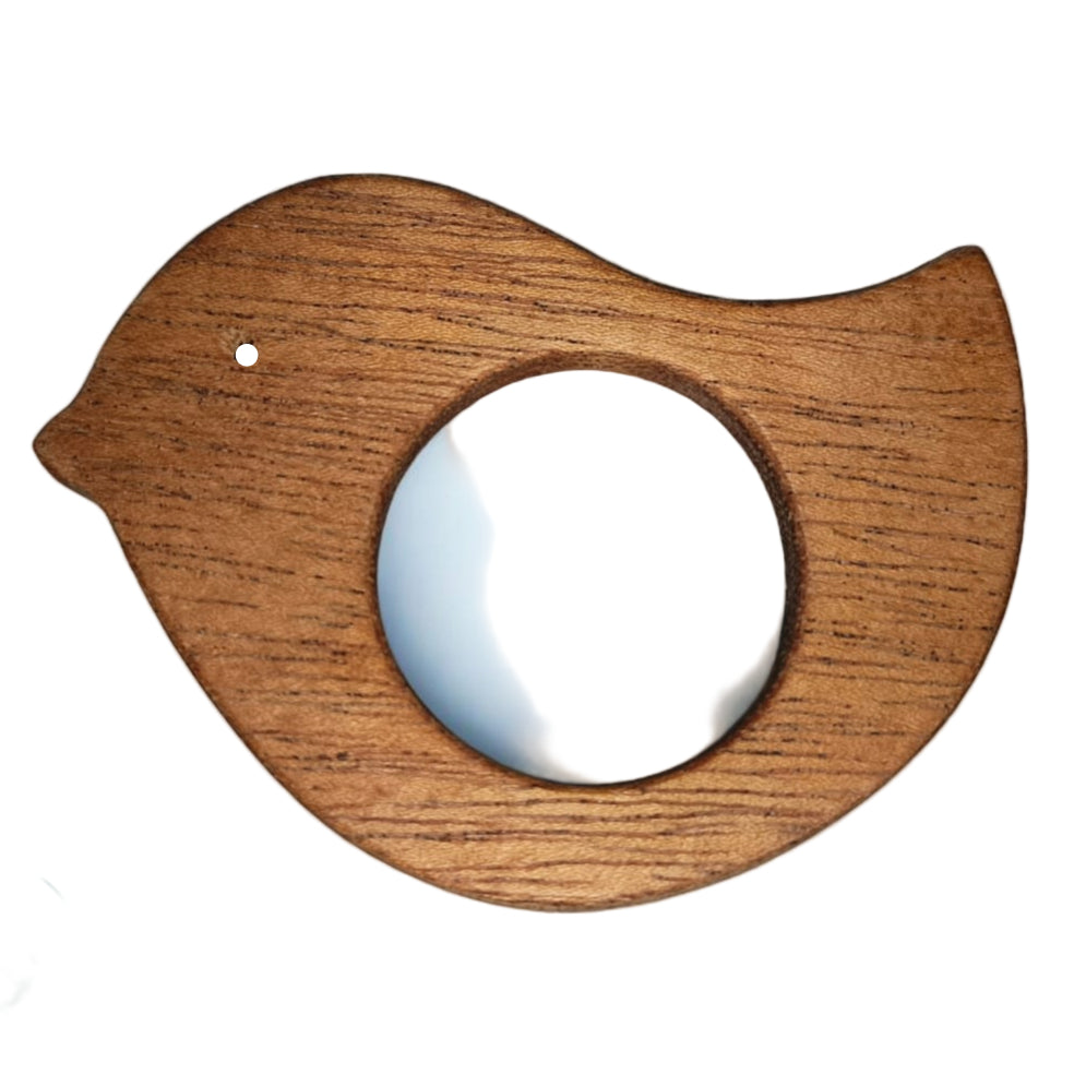 Eco-Friendly Wooden Teether Set – Bunny, Whale & Bird Shapes