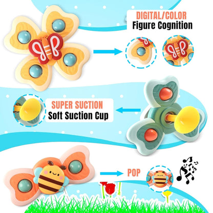 Baby Animal Spinning Toys – Snail, Bee & Butterfly Fidget Spinners