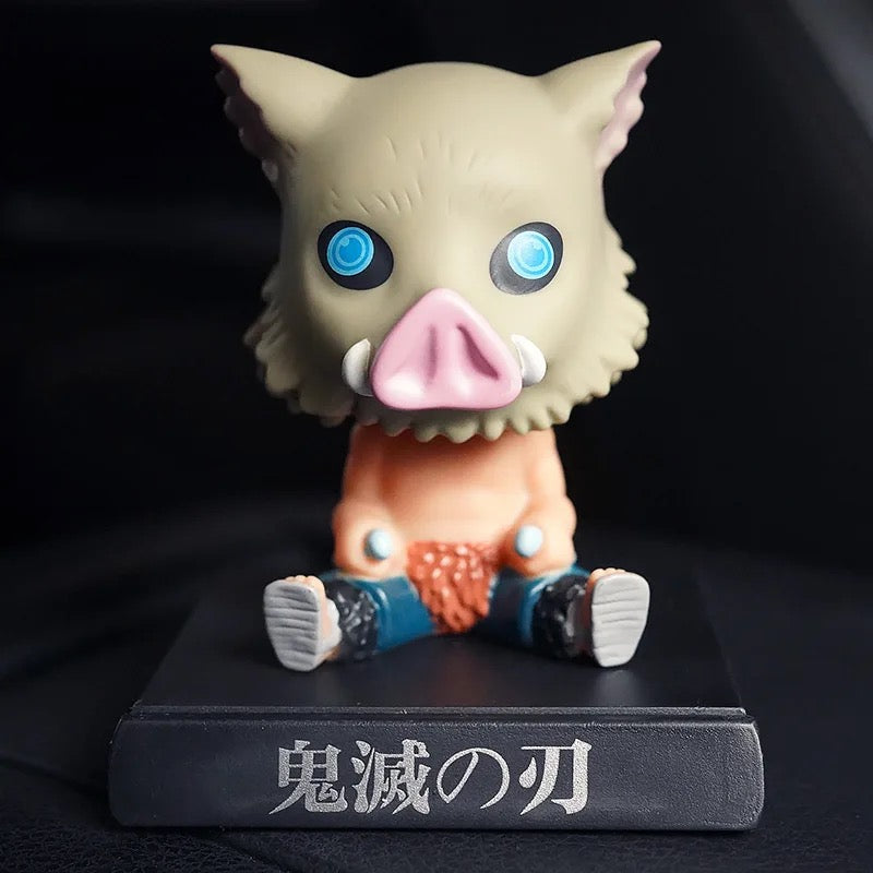 Cute Demon Slayer Inosuke Mini Action Figure Toy | Collectible Anime Character for Kids & Fans