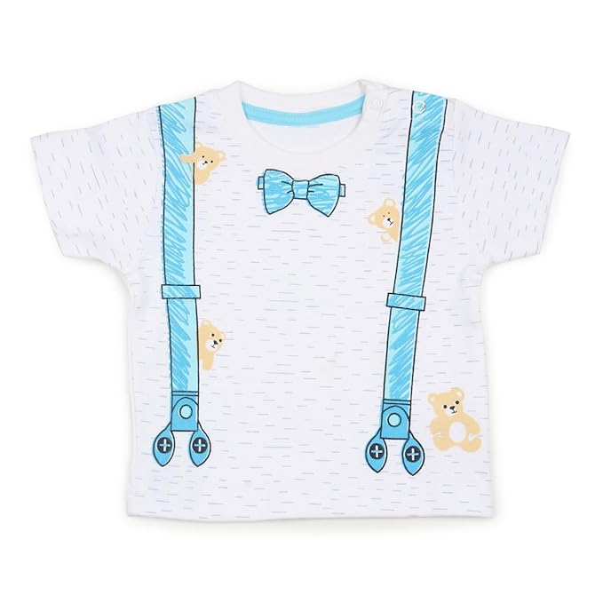 Print T-Shirt for Kids | Soft Cotton Half Sleeve Tees | Stylish Everyday Wear for Boys & Girls(0-3Years)
