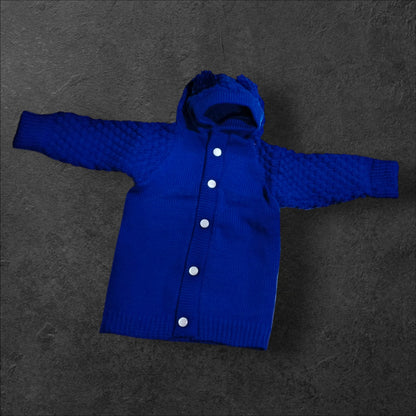 Woolen Sweater Hooded Pair For Newborns & Infants