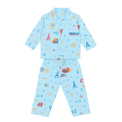 Kids Cotton Night Suit Comfortable 2-Piece Pajama Set