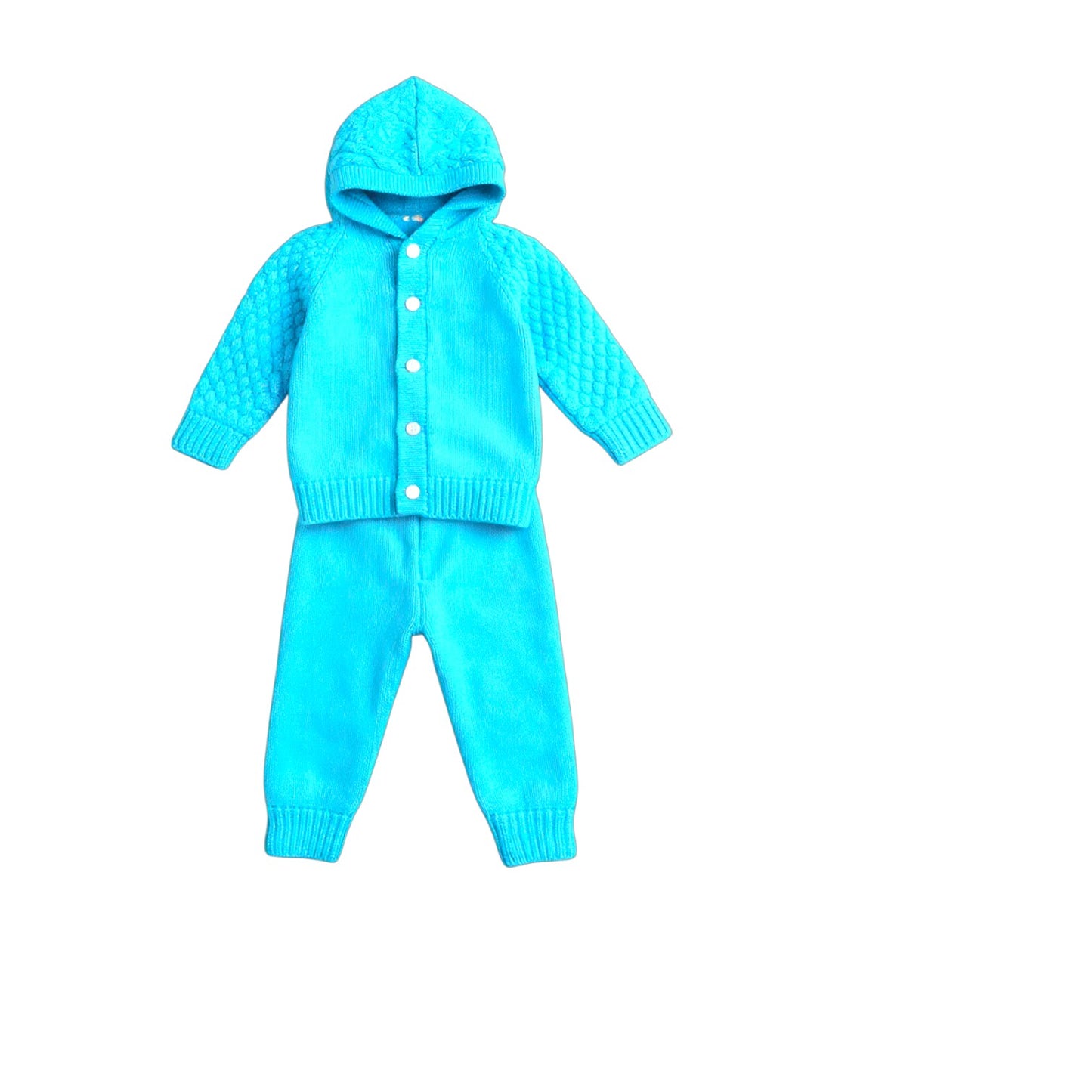 Woolen Sweater Hooded Pair For Newborns & Infants