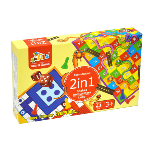 Toy: 2-in-1-Snake-and-Ladder-Ludo