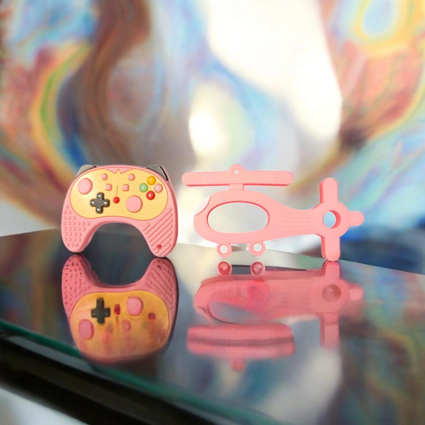 Silicone Teethers Helicopter-remote Shape