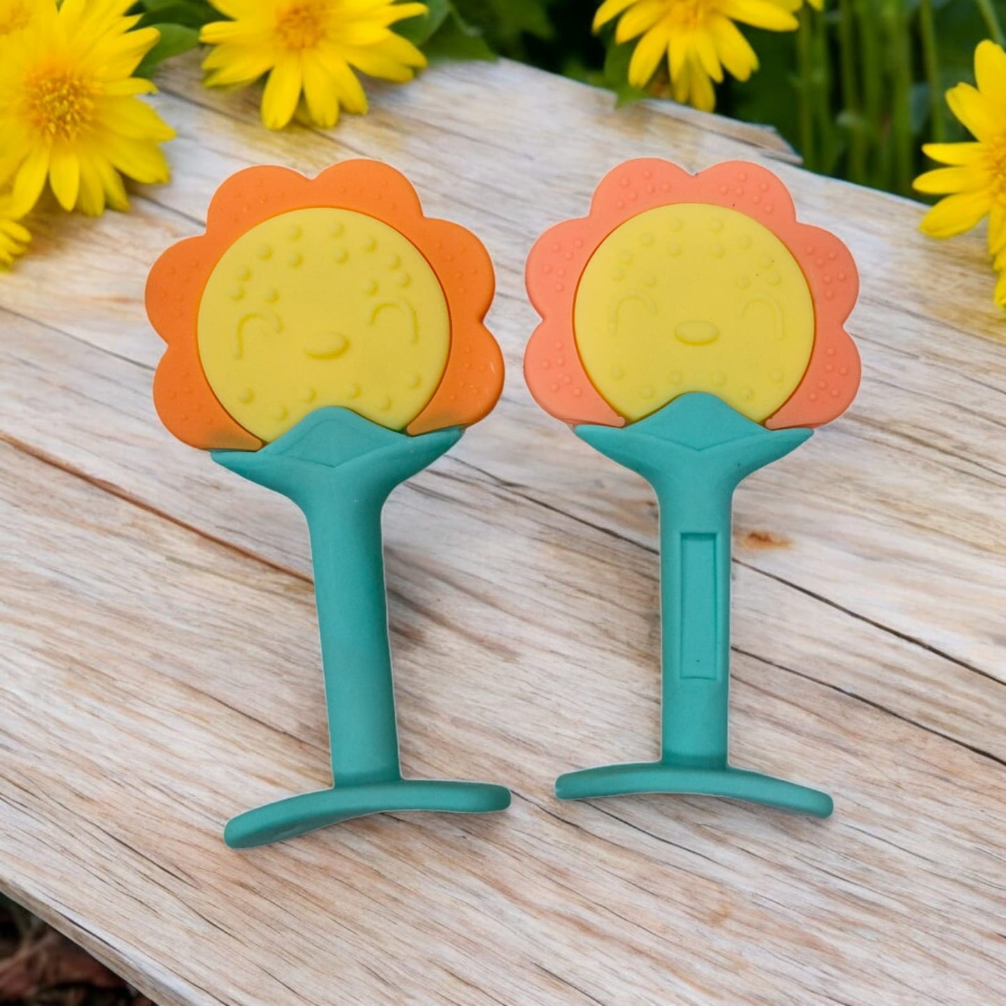 Silicone Teether Sunflower Shape