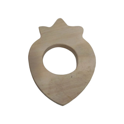 Wooden Pomegranate Teether – Eco-Friendly, BPA-Free & Safe for Infants.