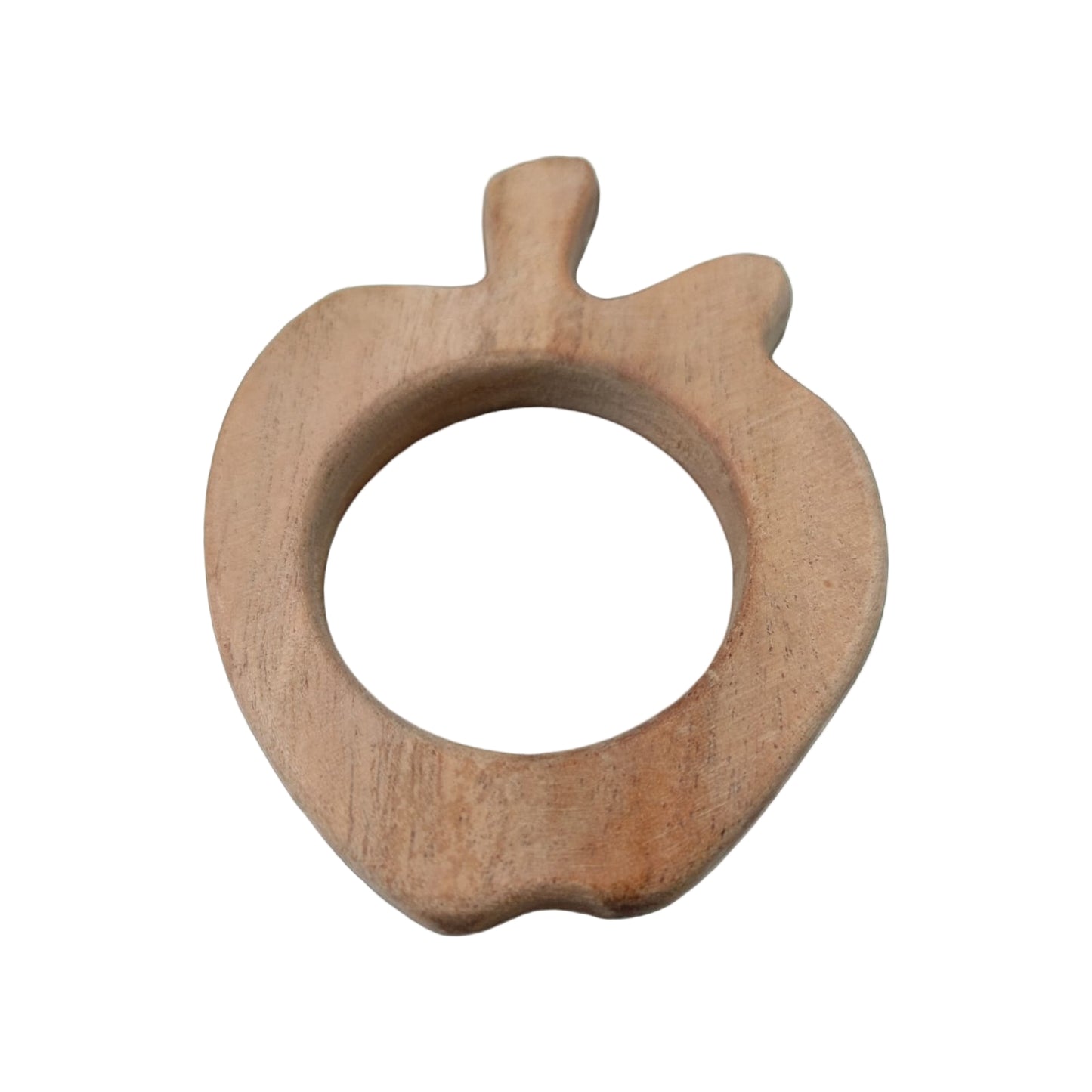 Wooden Teether Apple For Baby Unique Design And Happy Teething