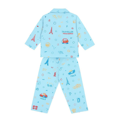 Kids Cotton Night Suit Comfortable 2-Piece Pajama Set