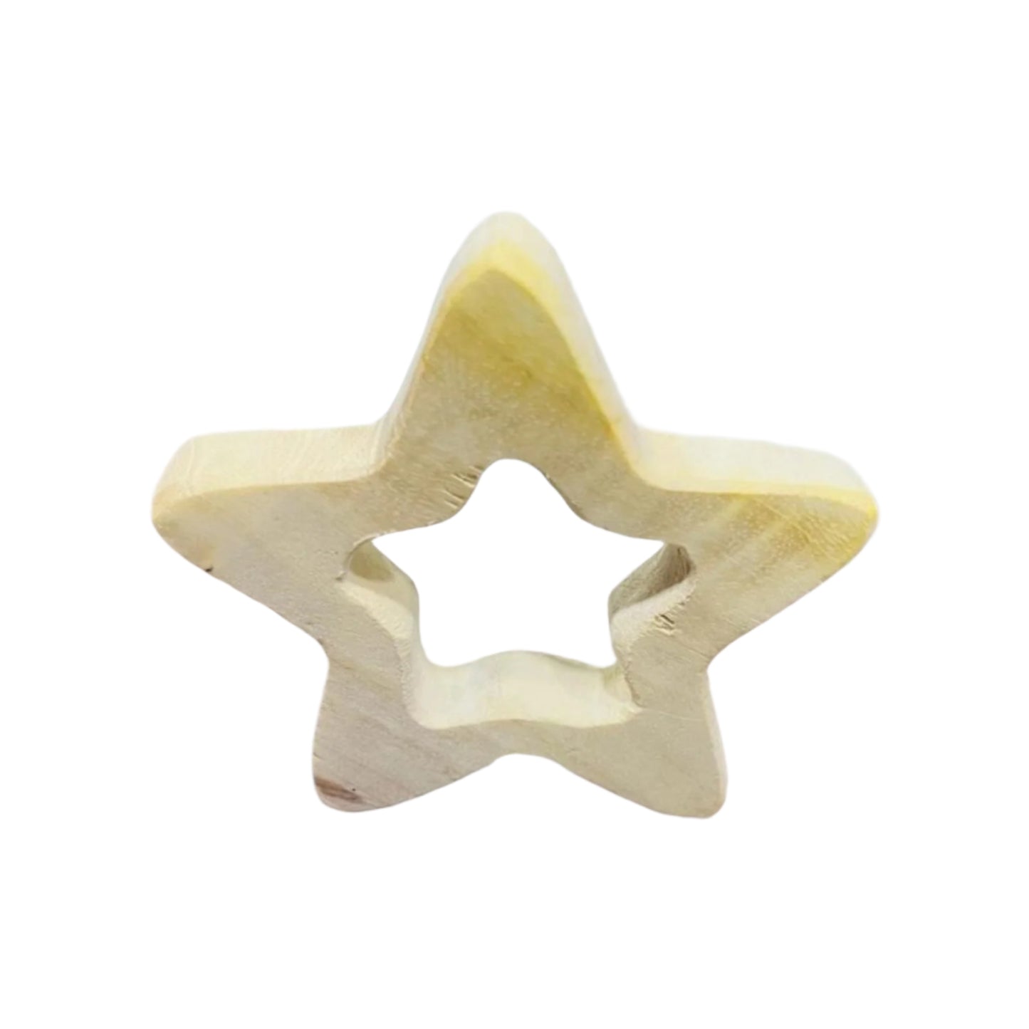 Natural Wooden Star Baby Teether
