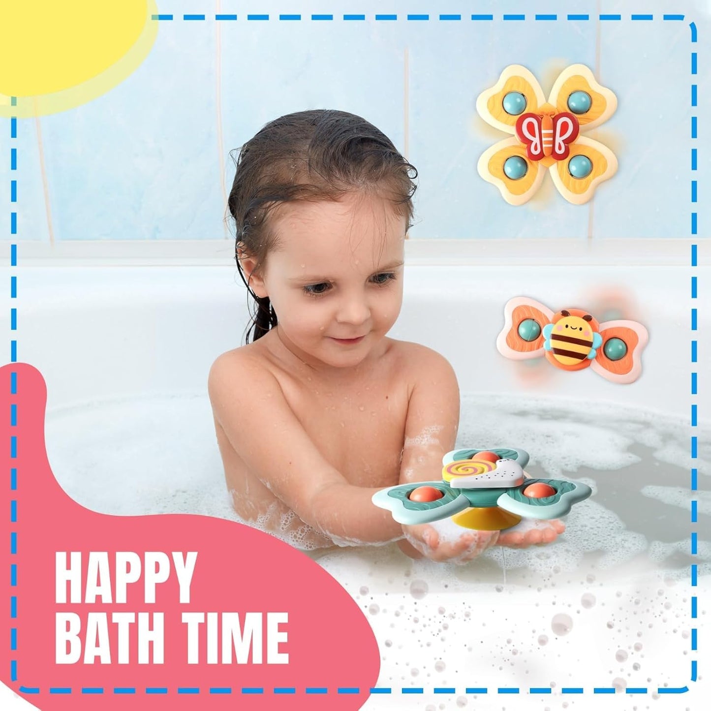 Baby Animal Spinning Toys – Snail, Bee & Butterfly Fidget Spinners