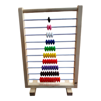 Wooden Abacus for Kids – Montessori Counting & Math Learning Toy