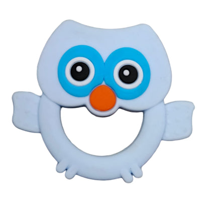 Baby Teething Toy Set – Owl & Raccoon Silicone Teethers