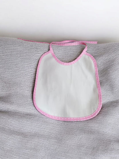 Cute Cartoon Baby Feeding Bib – Waterproof, Washable & Adjustable Bib for Infants & Toddlers (Sky Blue and pink)