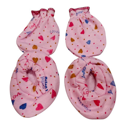 Soft Cotton Mittens & Booties Set for Newborns | Gentle Hand & Feet Cover Gift for Babies 0–6 Months