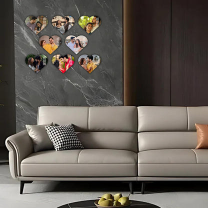Personalized Heart Shape Acrylic Frame | Photo Gift for Couples, Anniversary, Birthday & Home Decor