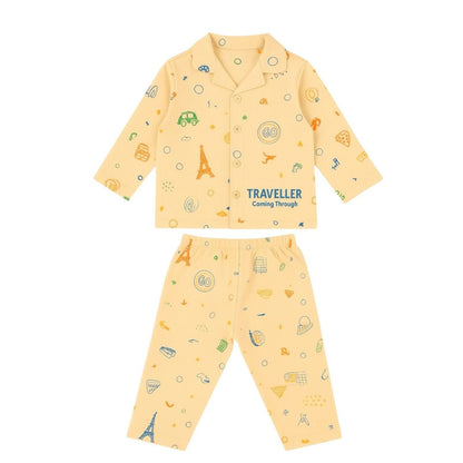 Kids Cotton Night Suit Comfortable 2-Piece Pajama Set