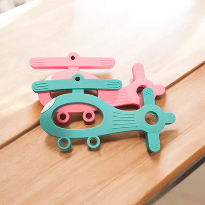 Silicone Teether Helicopter Shape