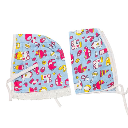 Baby Cotton Vest, Cap & Langot Set | Newborn Baby Clothes