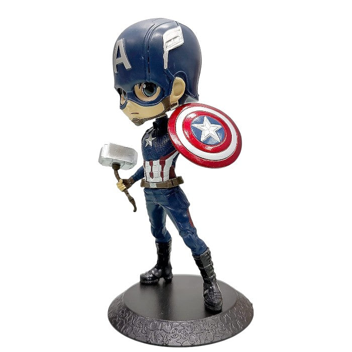 Captain America Action Figure | Marvel Superhero Collectible Toy | Stylish Desk & Car Dashboard Decor Gift for Kids & Fans