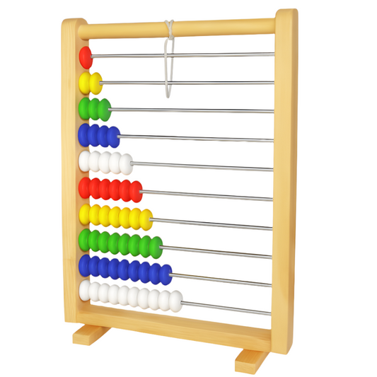 Wooden Abacus for Kids – Montessori Counting & Math Learning Toy