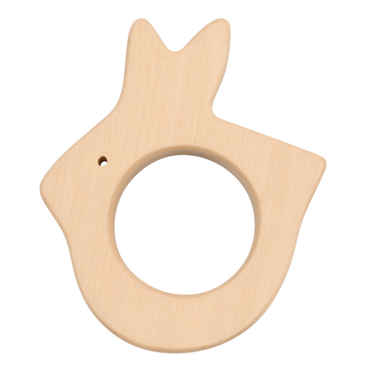 Wooden Bunny Baby Teether – Eco-Friendly, BPA-Free & Safe for Infants