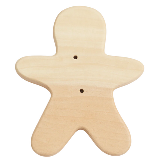 Wooden Doll Teether – Eco-Friendly, BPA-Free & Safe for Infants