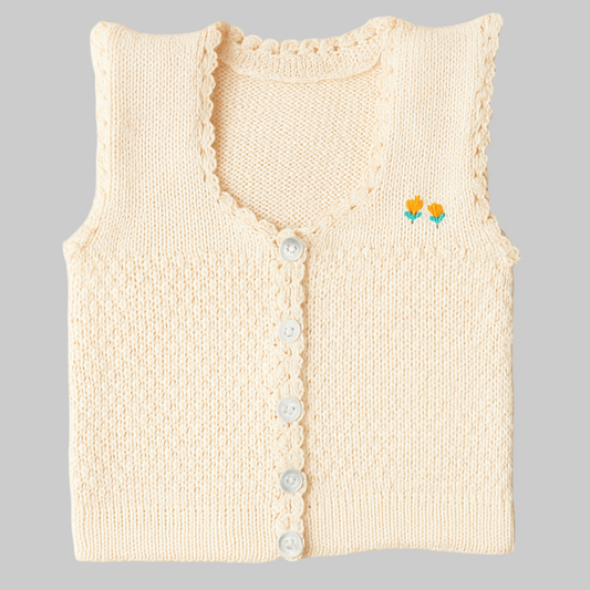 Newborn Baby Half Woolen Sweater | Vest – Soft Knitted Winter Wear