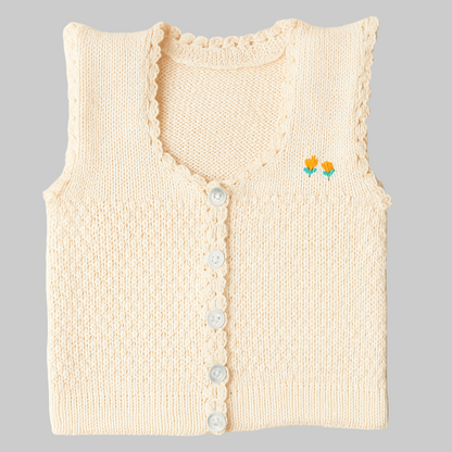 Newborn Baby Half Woolen Sweater | Vest – Soft Knitted Winter Wear