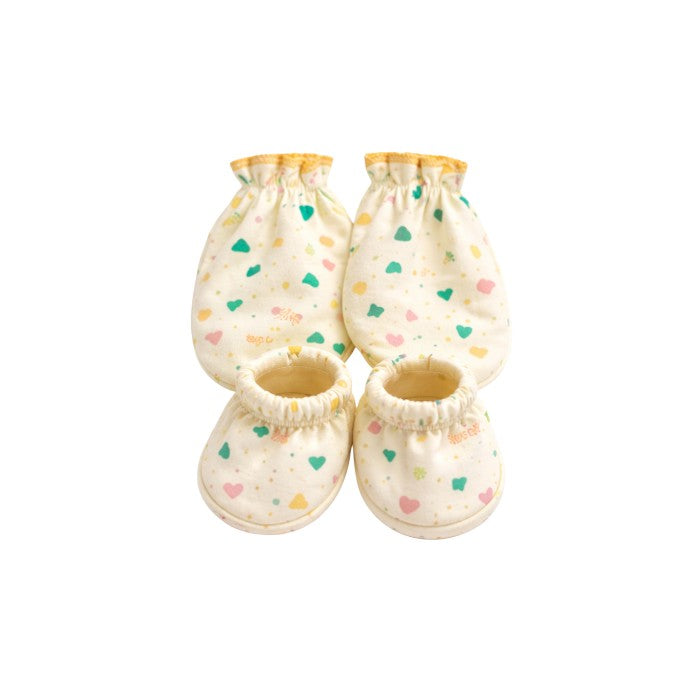 Soft Cotton Mittens & Booties Set for Newborns | Gentle Hand & Feet Cover Gift for Babies 0–6 Months