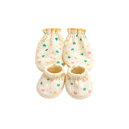 Soft Cotton Mittens & Booties Set for Newborns | Gentle Hand & Feet Cover Gift for Babies 0–6 Months