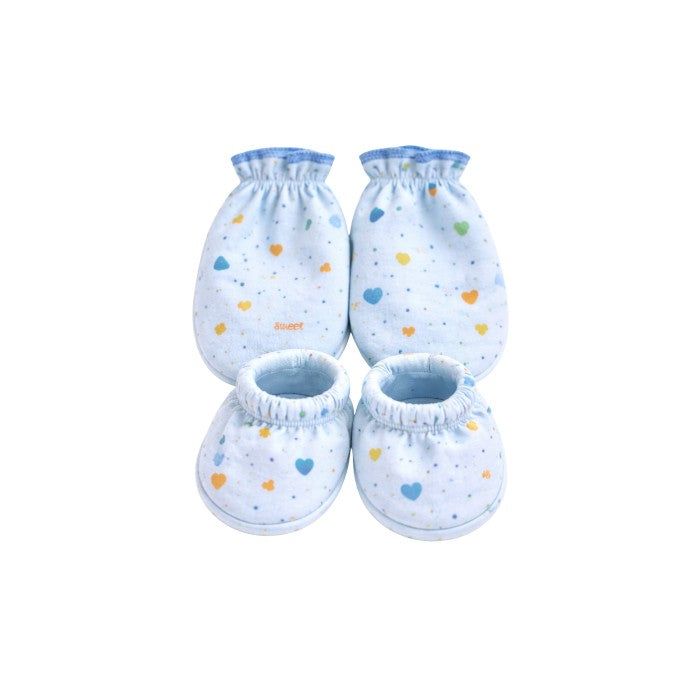 Soft Cotton Mittens & Booties Set for Newborns | Gentle Hand & Feet Cover Gift for Babies 0–6 Months