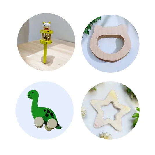 First Play Wooden Kit Eco-Friendly (Safe, Non-Toxic Toy for Newborns)