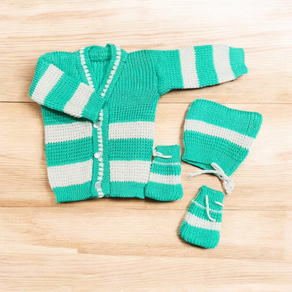Woolen Sweaters Hand Knitted For Baby (Set Of 3)