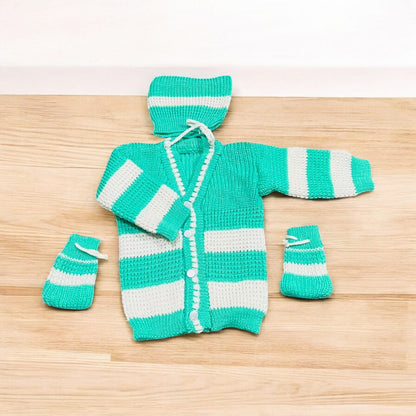 Woolen Sweaters Hand Knitted For Baby (Set Of 3)