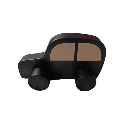 Black Wooden Vintage Car Toy | Montessori Push & Pull Vehicle for Kids
