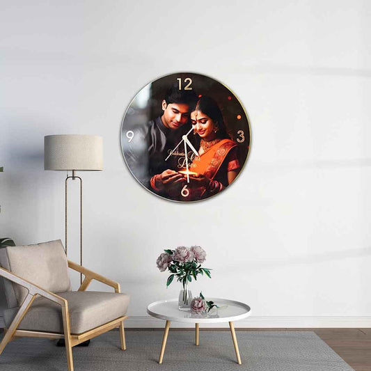 Customized Wall Clock with Photo | Decorative Wall Clock Custom Photo Gift