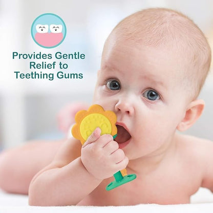 Baby Teething Toys Set – Sun & Moon Silicone Teethers