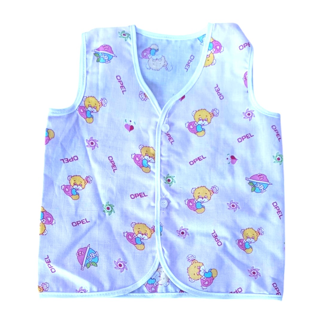 Newborn Baby Cotton Clothing Set – Soft Vest, Cap & Nappy | Infant Essentials
