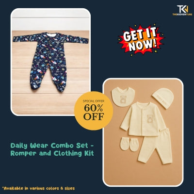 Soft & Comfy Baby Clothing Set – Romper + Daily Wear