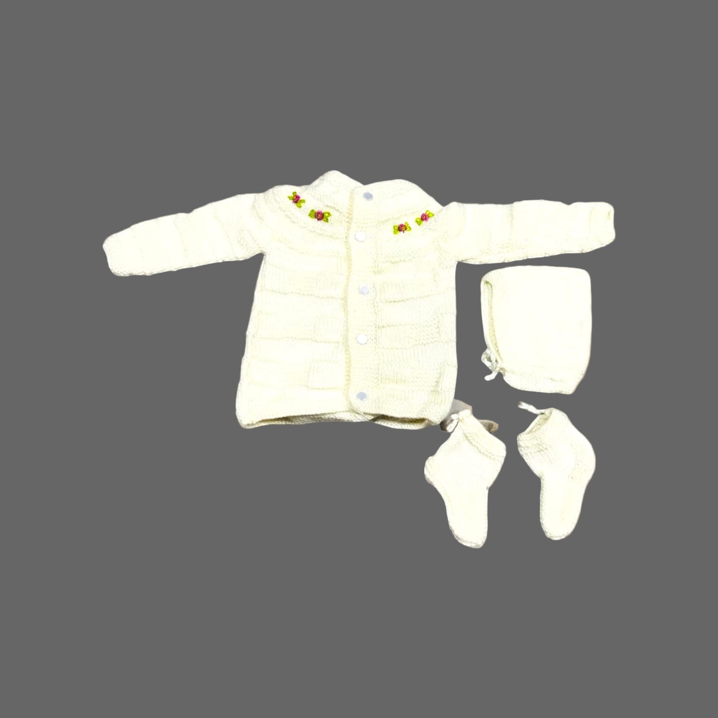 Woolen Sweaters For Newborns (Set Of 3)