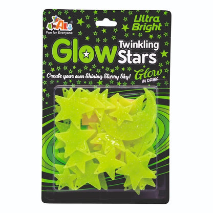Glow in Dark Stars & Moon for Wall, Ceiling Or Home Decoration
