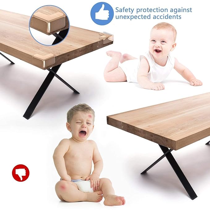 Table Corner Guards Round Shape And L Shape Pack of 36