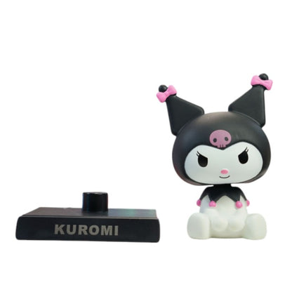 Kuromi Bobblehead Collectible Toy | Cute Anime Character Desk Decor for Kids & Fans