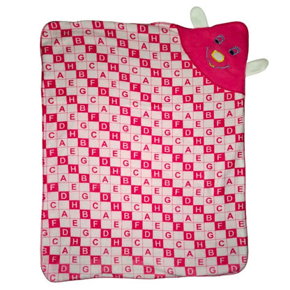 Soft Cotton Swaddle Wrap for Newborn & Infant | Premium Blanket ABCD Print 0 Months & Above | New Parent Essentials