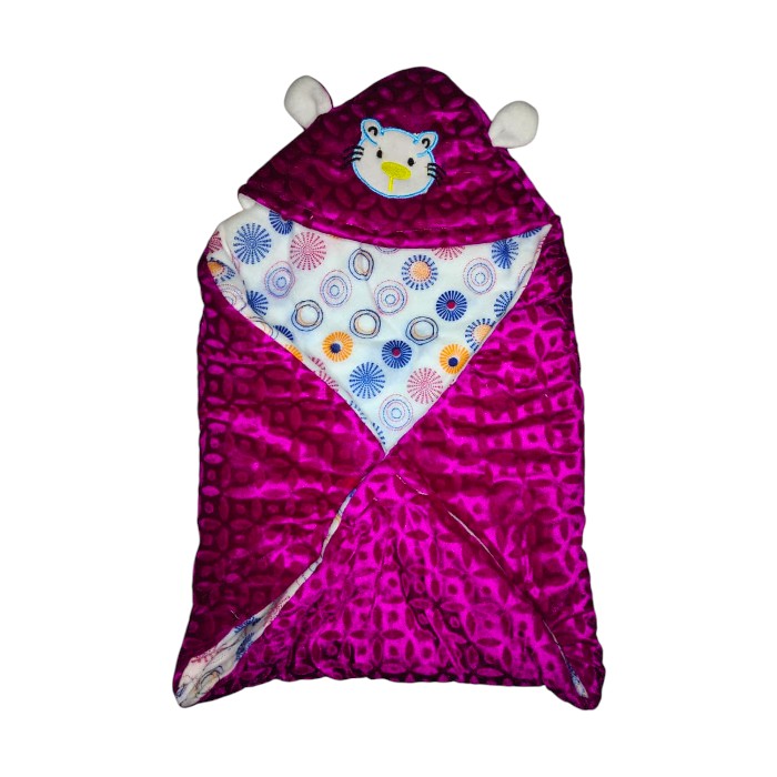 Premium Newborn Baby Wrapper | Ultra Soft Quilted Hooded Swaddle for Cozy Comfort & Gentle Warmth