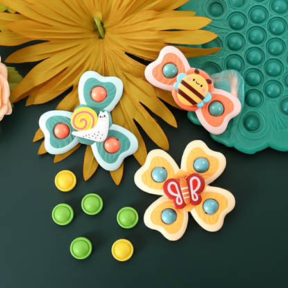 Baby Animal Spinning Toys – Snail, Bee & Butterfly Fidget Spinners
