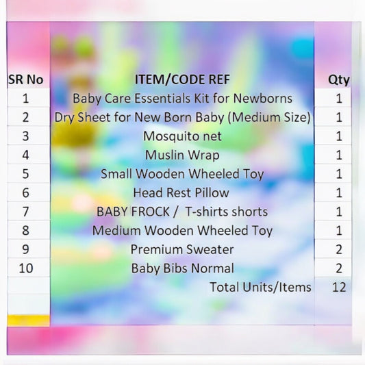 New born gift Hamper - (Pack Of 12)