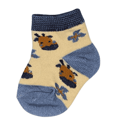 Baby Socks Set of 3 | Soft Cotton Cartoon Socks for Newborn Boys & Girls |  Premium Soft Cotton with Cute Designs (0–6 Months)